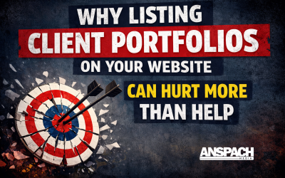 Why Listing Client Portfolios on Your Website Can Hurt More Than Help